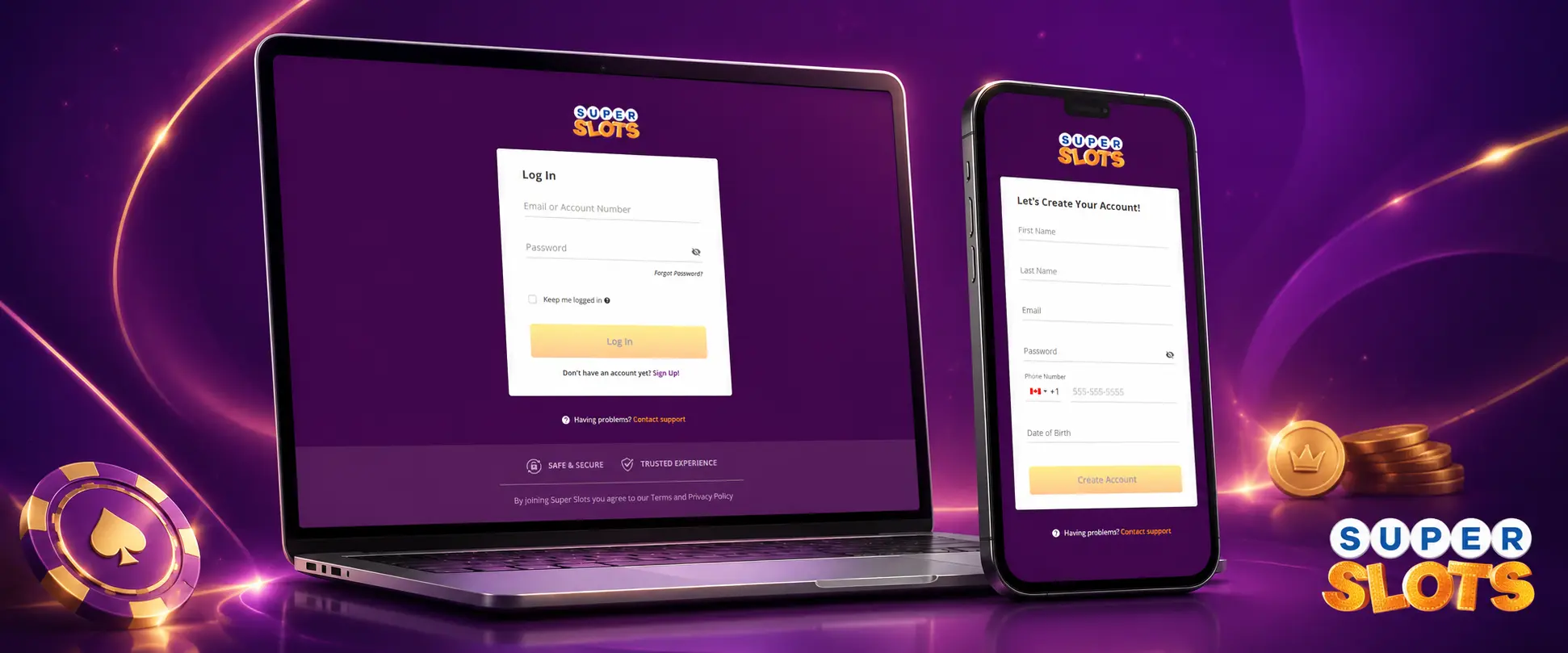 Super Slots Registration and Login